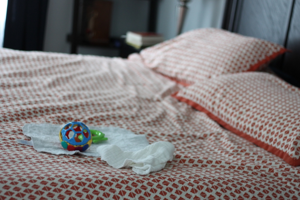 What a Parent's Bed looks like after baby