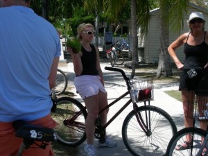 Riding a Bike and Carrying a Watermelon