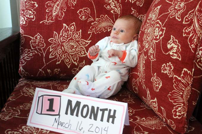 One Month Baby Girl