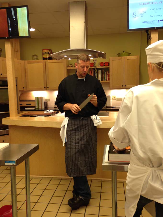 Chef Dave Swanson Teaching at Braise Milwaukee