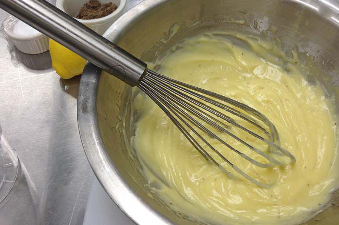 Making Classic Mayonnaise at Milwaukee Cooking School