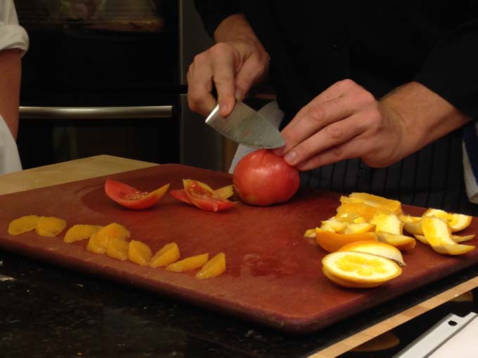 Classic Way to Cut Tomato and Citrus