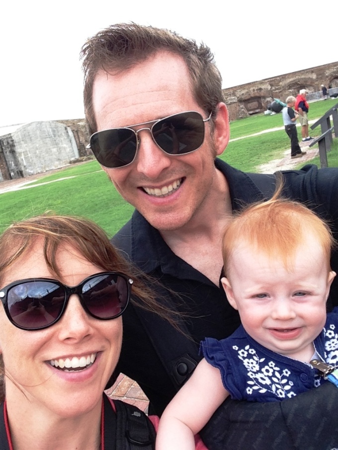 Family Selfie at Ft Sumter