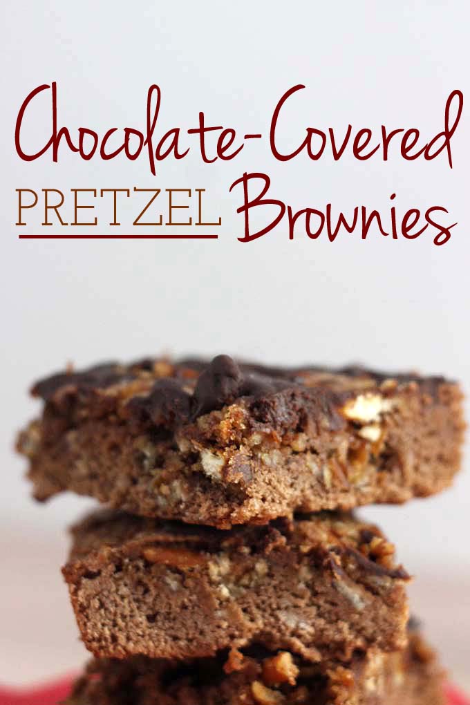 Chocolate-Covered Pretzel Brownies