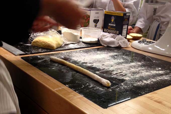 Rolling Out Gnocchi in Pasta Making Cooking Class