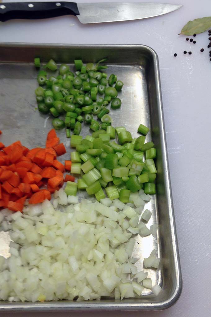 Mirepoix for Sauce