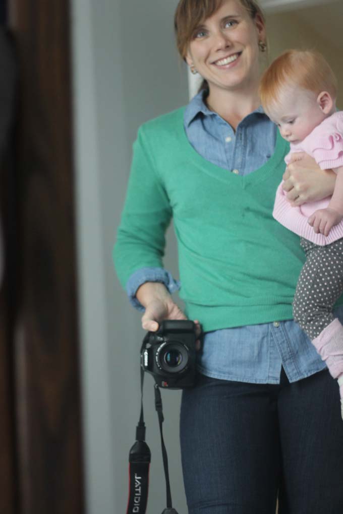 Eight-Month Old Baby and Mama Selfie