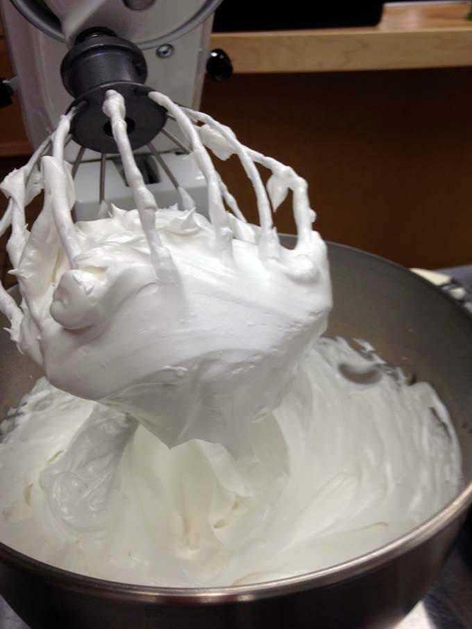 Italian meringue tastes as pretty as it looks.