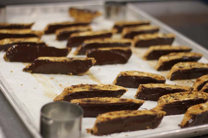 Chocolate-Dipped Cranberry Hazelnut Biscotti