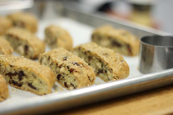 Hazelnut biscotti are perfect for holiday hostess gifts