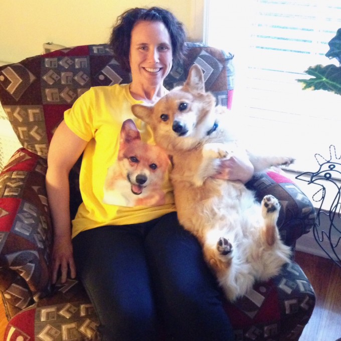 A Lady and Her Corgi