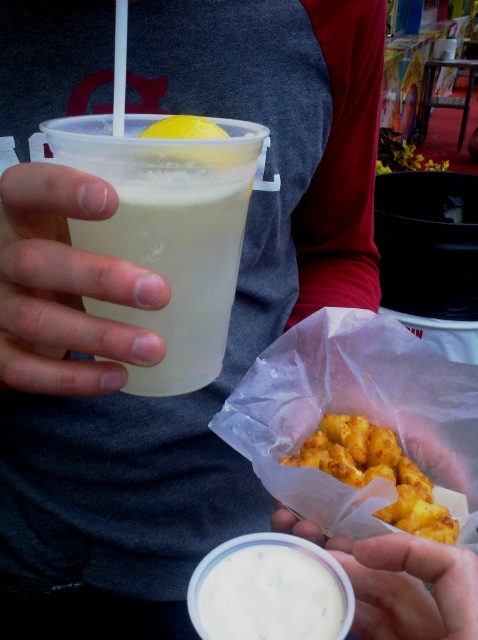 Lemonade and Deep Fried Cheese Curds