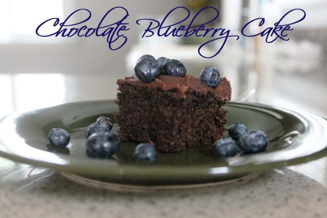 Blueberry Chocolate Cake