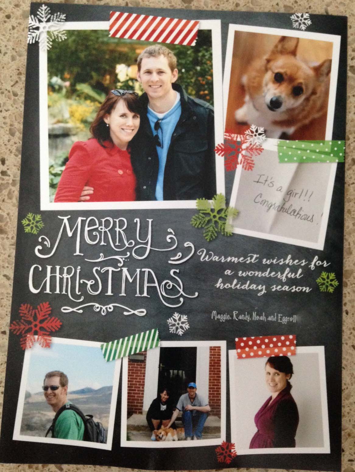 Chalkboard Christmas Card 2013