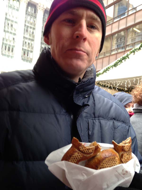 Apple pie pretzel at Christkindlmarket Chicago