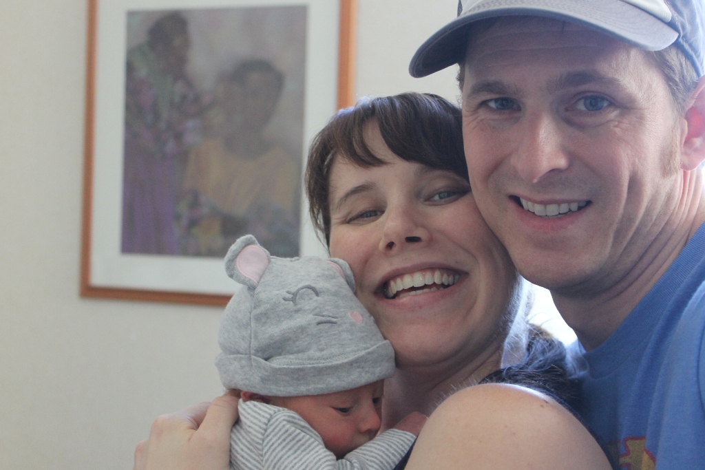 Family Selfie Before Leaving Hospital