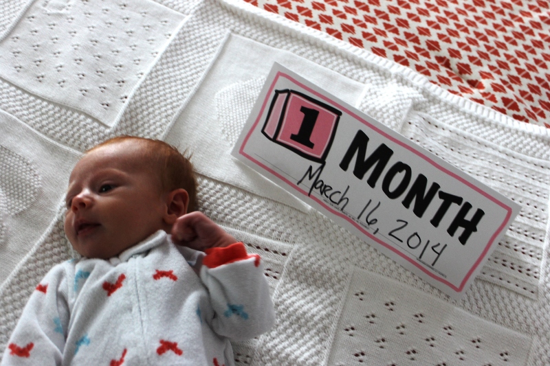 One Month Old Baby Pictures