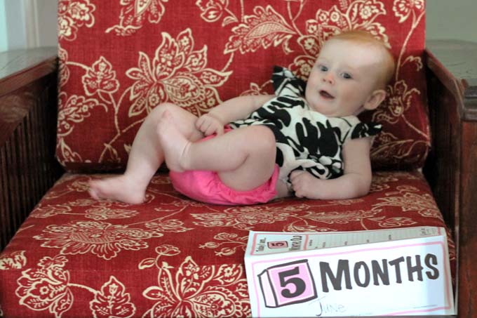 Five month old baby girl