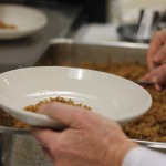 Plating the first course