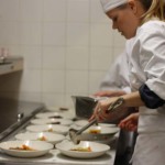 Plating the Farro Salad